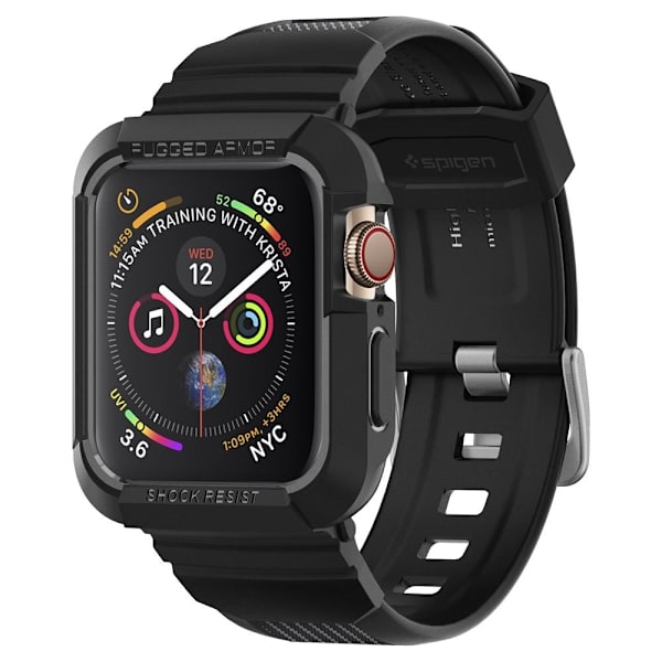 Spigen Apple Watch 44/45mm Etui Rugged Armor Pro Sort