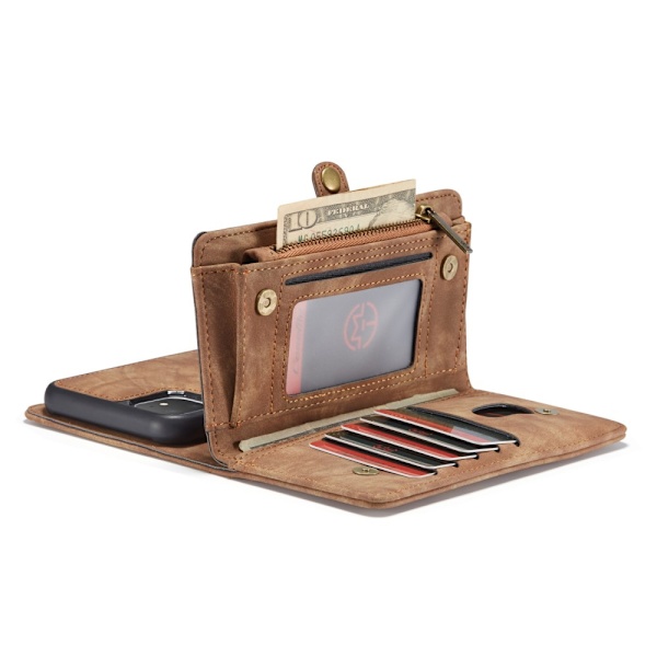 CaseMe Plånboksfodral Multi-Slot iPhone 11 Brun