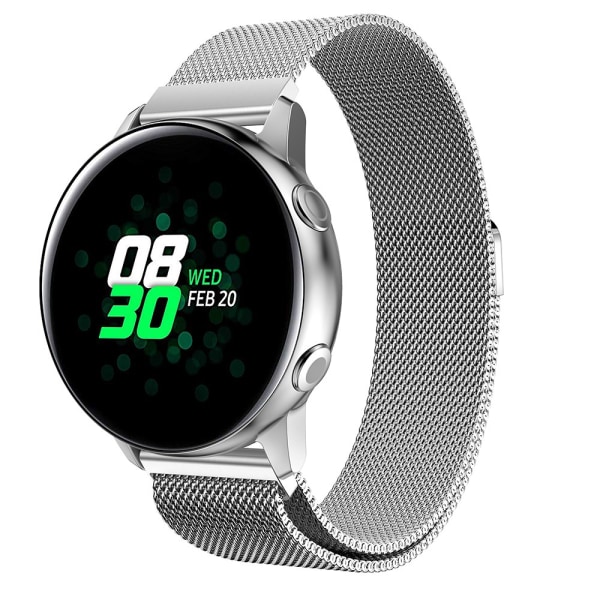 Milanese Loop Armbånd Samsung Galaxy Watch Active Silver