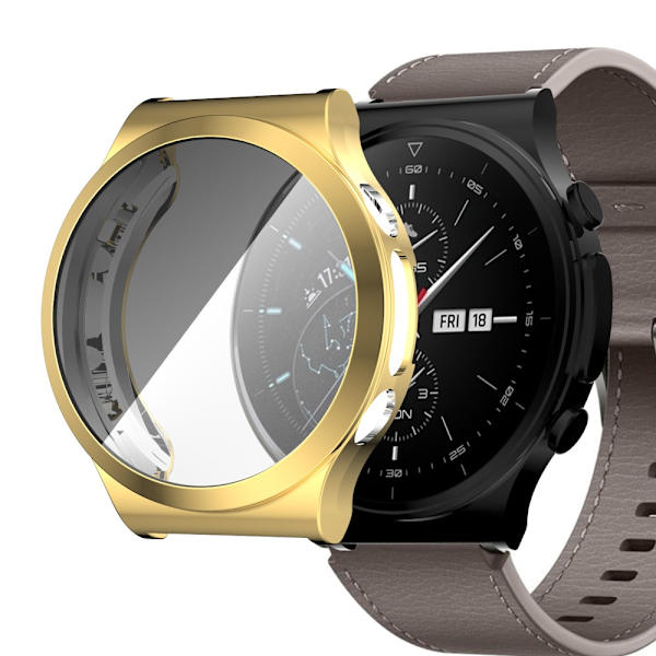 Heltäckande TPU Skal Huawei Watch GT 2 Pro Guld