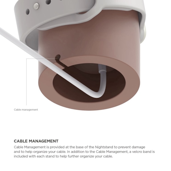 Apple Watch -latausteline, vaaleanpunainen