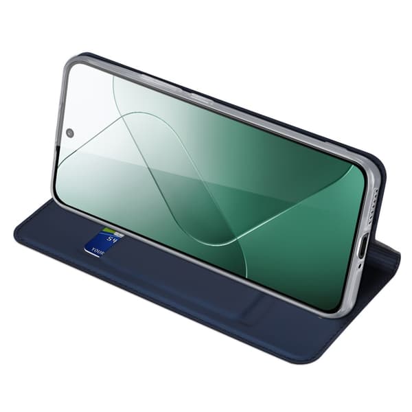 Dux Ducis Skin Pro Läderfodral Xiaomi 14 Blå