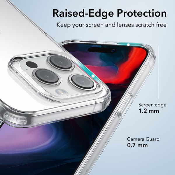 ESR Project Zero Skal iPhone 15 Pro Max Transparent