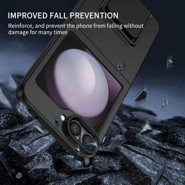Kickstand Skal Samsung Galaxy Z Flip 7 FE Svart