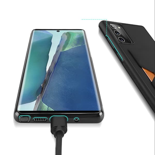 Dux Ducis PoCard Kortfack Skal Galaxy Note 20 Svart