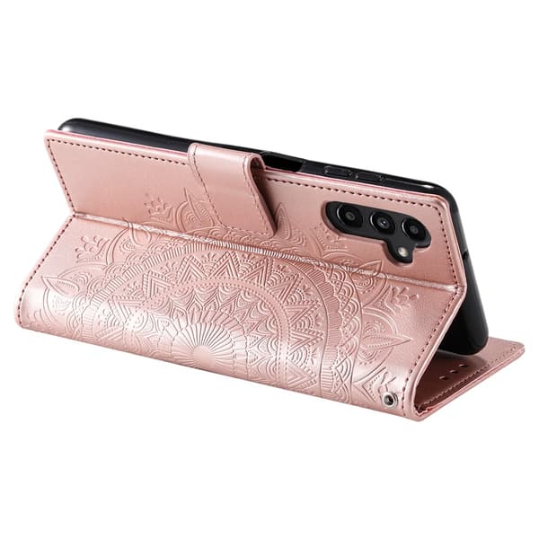 Läderfodral Mandala Samsung Galaxy A26 Roséguld