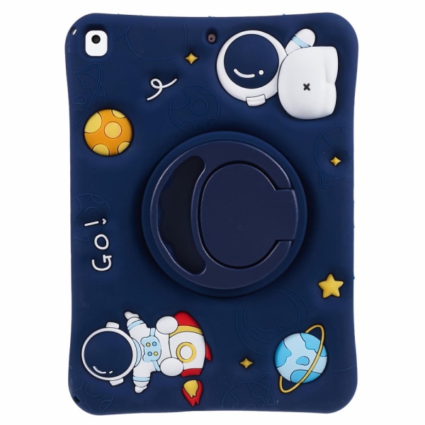 iPad 10.2 9. generation (2021) Etui Astronaut Med Stativ Blå