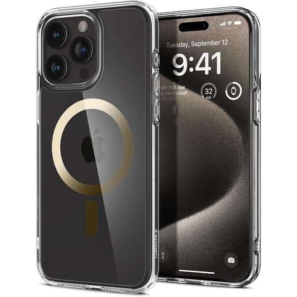 Spigen Ultra Hybrid MagSafe Skal iPhone 15 Pro Guld