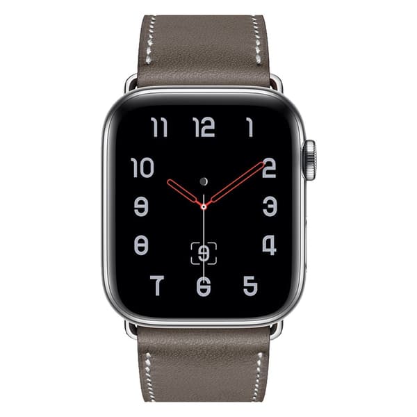 Ægte læderrem til Apple Watch 45mm Series 9 Grå