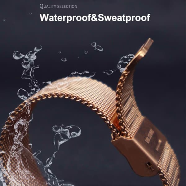 Milanese Mesh Bracelet Fitbit Charge 5 Roséguld