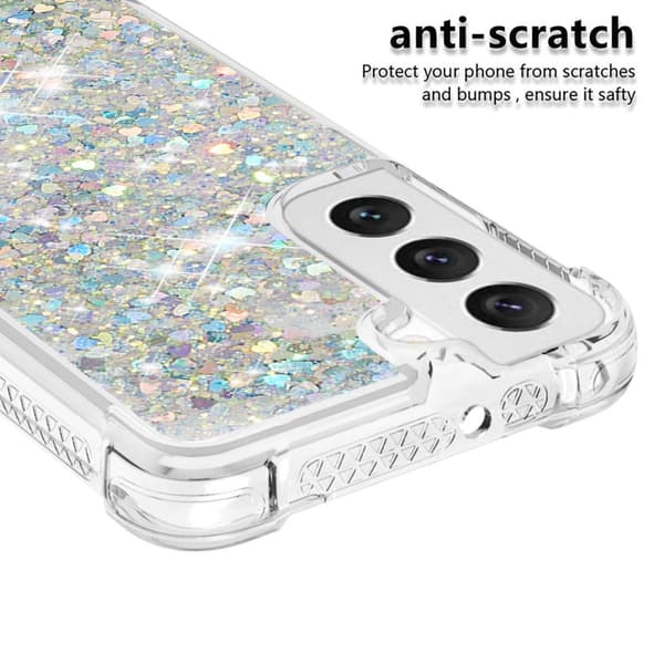 Glitter Bling TPU Skal Samsung Galaxy S23 Silver