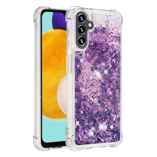 Glitter Bling TPU Skal Samsung Galaxy A13 Lila