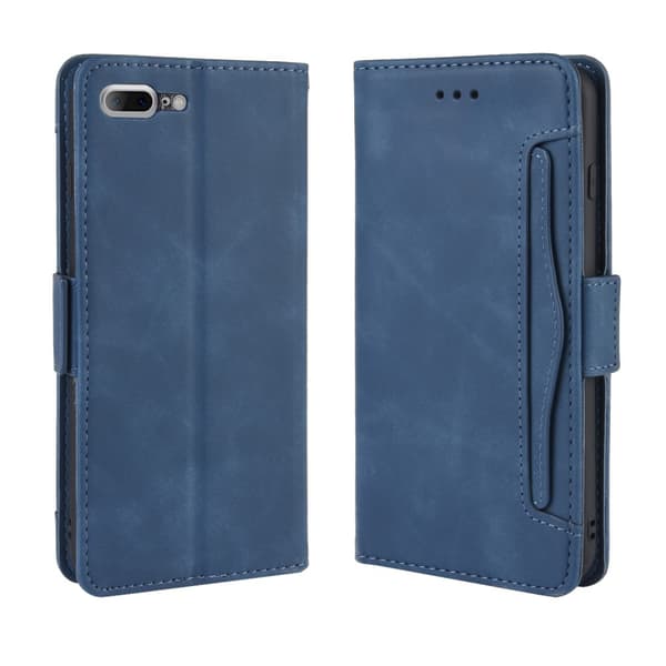 Monikäyttöinen lompakkokotelo iPhone 7/8 Plus - Sininen