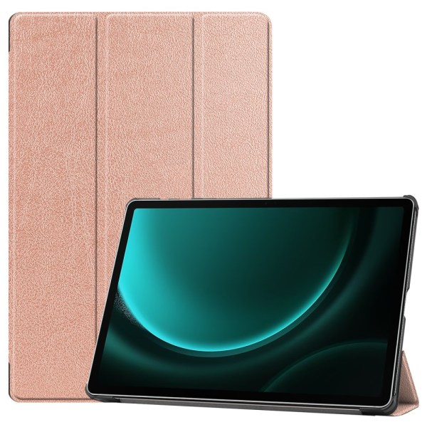 Samsung Galaxy Tab S9 FE Plus Fodral Tri-fold Rosa