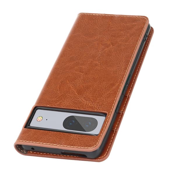 Mobilcover Google Pixel 7 Ægte Læder Brun