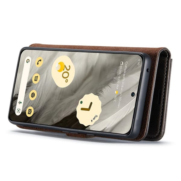 DG.MING 2-i-1 Magnetiskt Plånboksfodral Google Pixel 8 Brun