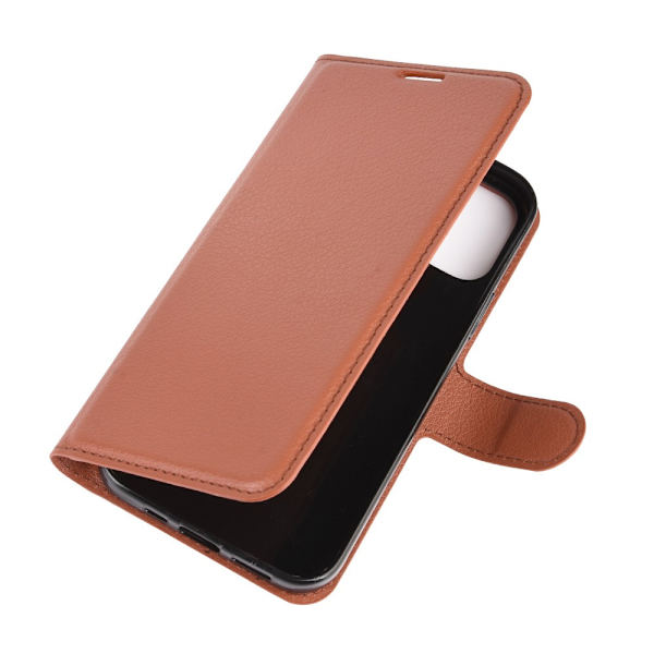 Mobilcover Læder iPhone 12 Pro Max Brun