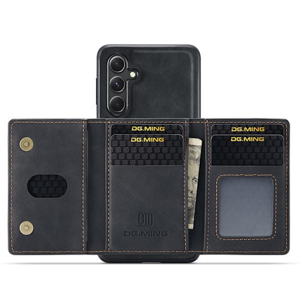 DG.MING 2 i 1 Magnetisk Kortlomme Etui Samsung Galaxy S23 FE Sort