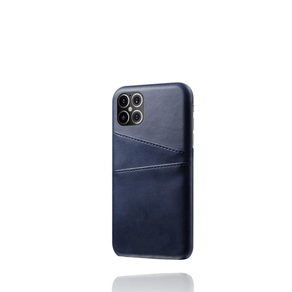 Læderskal Med Kortlomme iPhone 12 Pro Max Blå