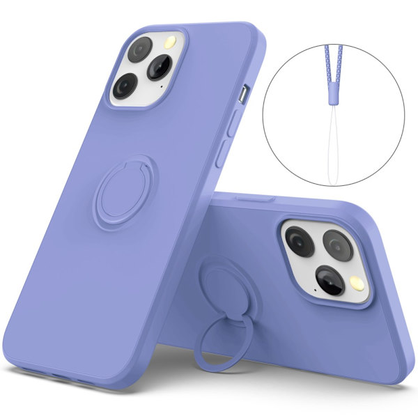 iPhone 14 Pro Max Skal Med Ringhållare Lila