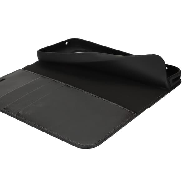 Mobilcover Google Pixel 9a Ægte Læder Sort