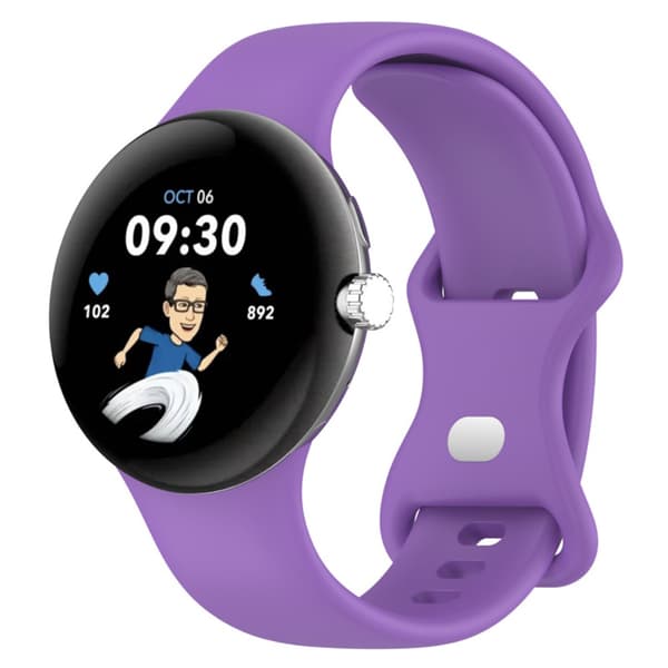 Silikone armbånd Google Pixel Watch 4 41mm Lilla