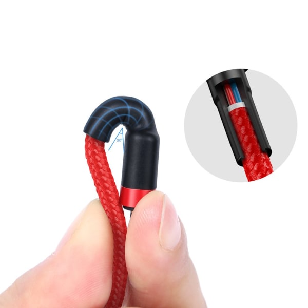 Baseus Cafule kabel USB-C til USB-C 2m Rød