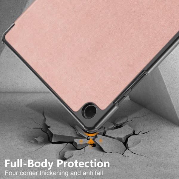 Samsung Galaxy Tab A9 Plus Etui Tri-fold Roséguld