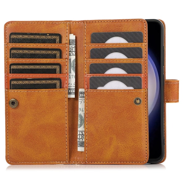 Plånboksfodral Multi-Slot Samsung Galaxy S25 Plus Cognac