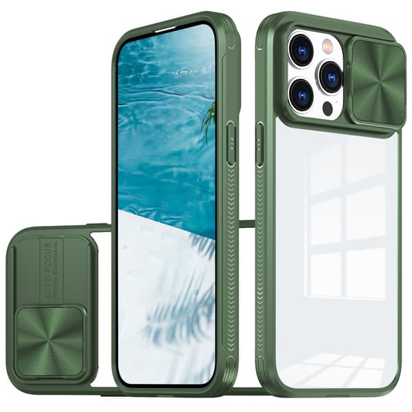 Edge Skal Kamerabeskyttelse iPhone 16 Pro Max Grøn