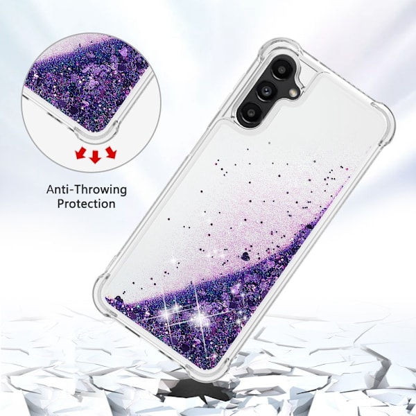 Glitter Bling TPU Cover Samsung Galaxy A14 Lilla
