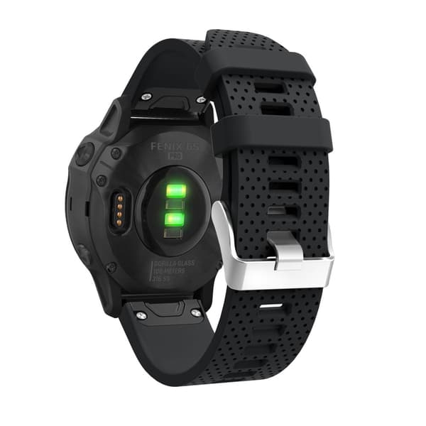 Silikonarmbånd Garmin Fenix 7S Sort