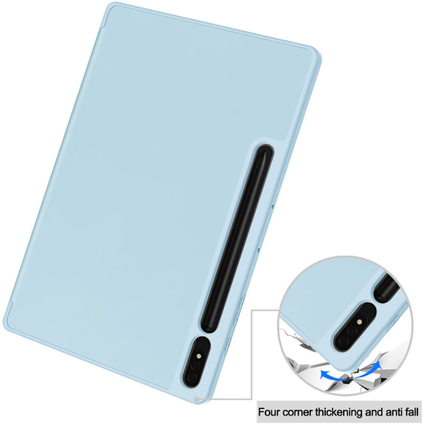 Samsung Galaxy Tab S10 Plus Kotelo Tri-Fold Kynäpidikkeellä Sininen