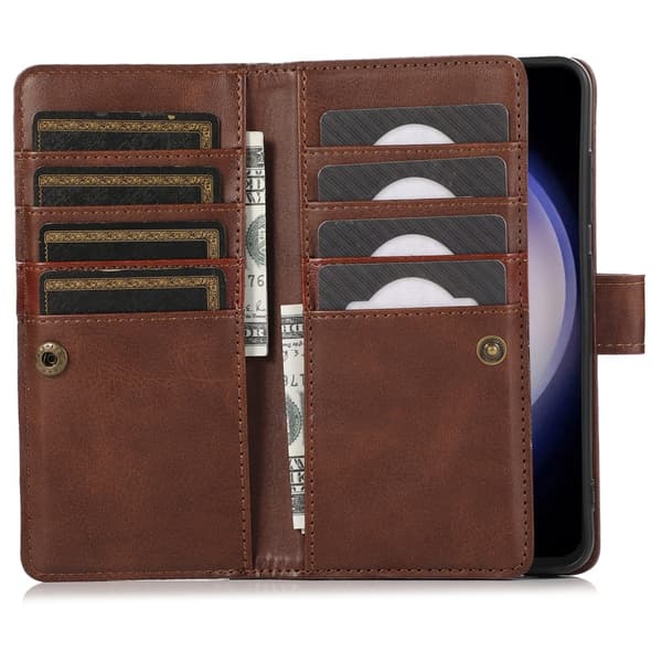 Plånboksfodral Multi-Slot Samsung Galaxy S25 Plus Brun