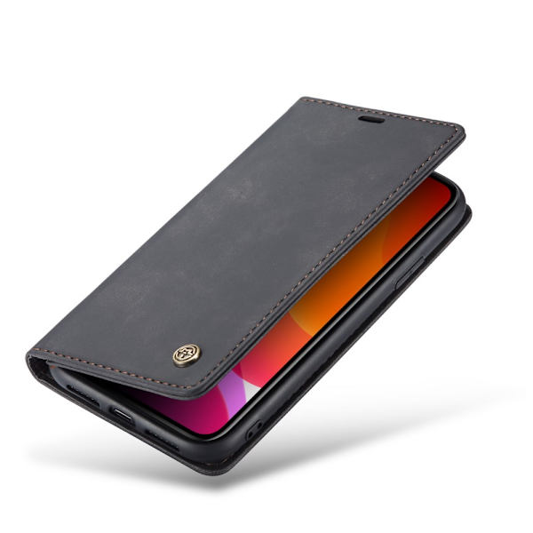 CaseMe Retro Pungetui iPhone 11 Sort