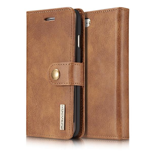 DG.MING 2-in-1 Magnet Wallet iPhone 7/8/SE Cognac