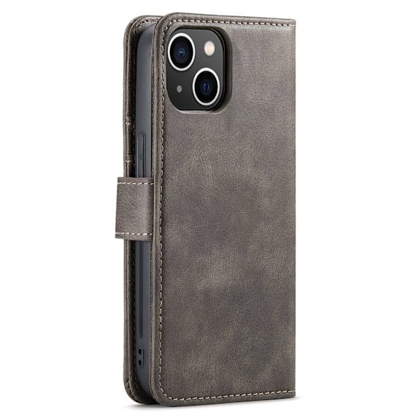 DG.MING 2-in-1 Magnet Wallet iPhone 15 Brown