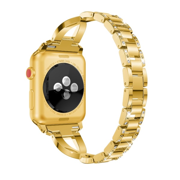 Rhinestone Krystalarmbånd Apple Watch Ultra 2 49mm Guld