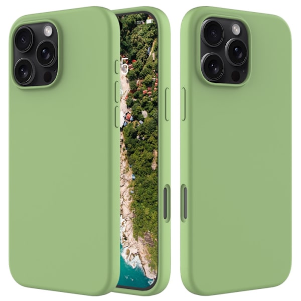 Silikonskal iPhone 16 Pro Grön