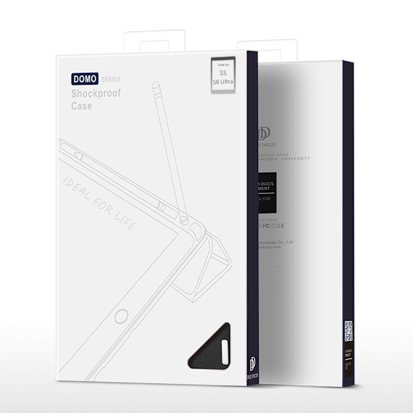 Dux Ducis Domo Tri-fold Case Samsung Galaxy Tab S8 Ultra Musta