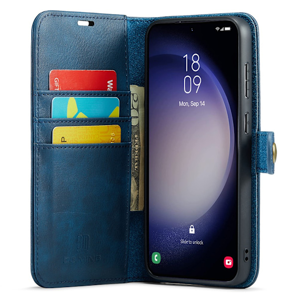 DG.MING 2-in-1 Magneettilompakko Samsung Galaxy S25 Sininen