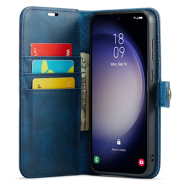 DG.MING 2-in-1 Magnet Wallet Samsung Galaxy S25 Blue