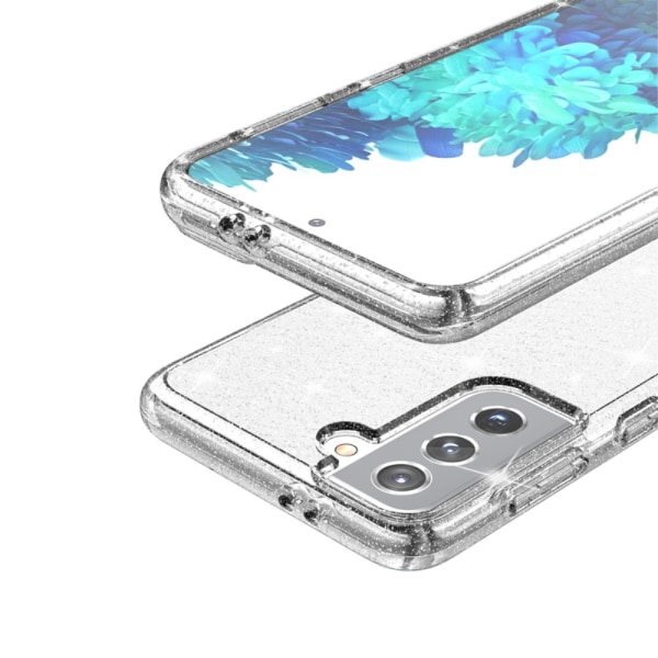 Cover Glittery Powder Design Samsung Galaxy S21 Clear
