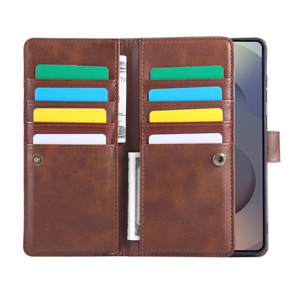 Plånboksfodral Multi-Slot Samsung Galaxy S25 Edge Brun