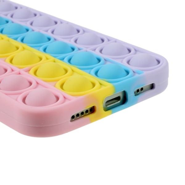 iPhone 12/12 Pro Case Silikone Pop It Fidget Pink