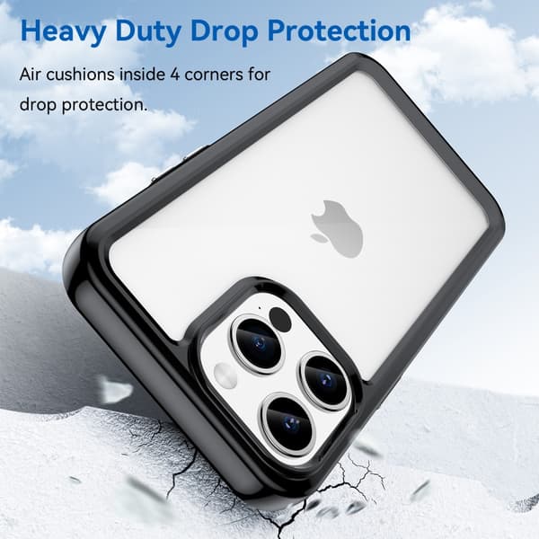 Hybrid Edge Skal iPhone 15 Pro Max Svart