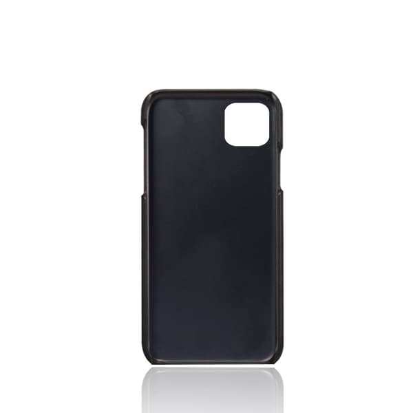 Lædercover med kortholder til iPhone 12/12 Pro Sort