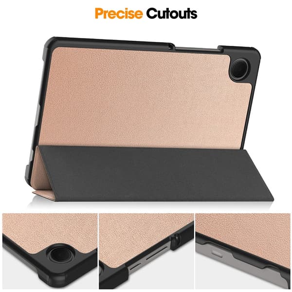 Samsung Galaxy Tab A11 Kotelo Tri-fold Ruusukulta