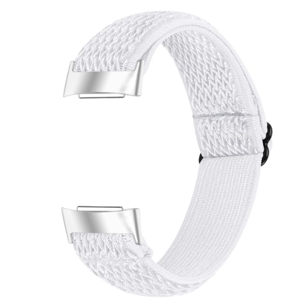 Vävd Nylonarmband Fitbit Charge 5 Vit