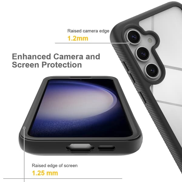 360 Full Cover Edge Case Samsung Galaxy S24 FE Black
